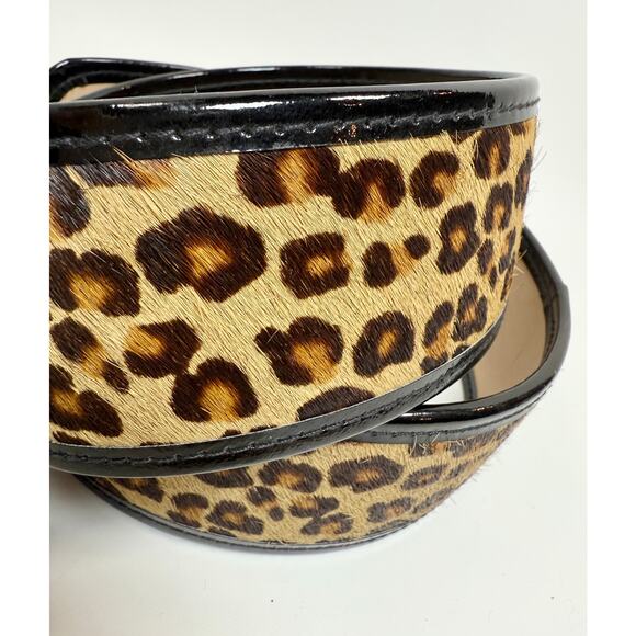 Gerard Darel Leopard Pony Hair Belt $450 size S main image 2